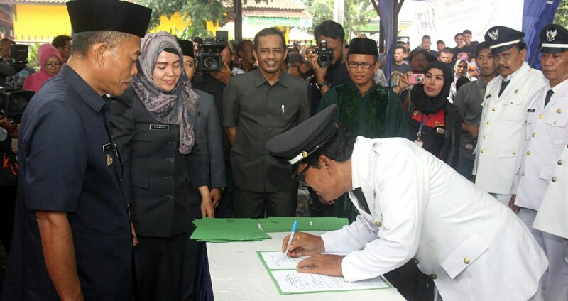 Sebanyak 9 Kades di Kecamatan Purwadadi Serentak Dilantik