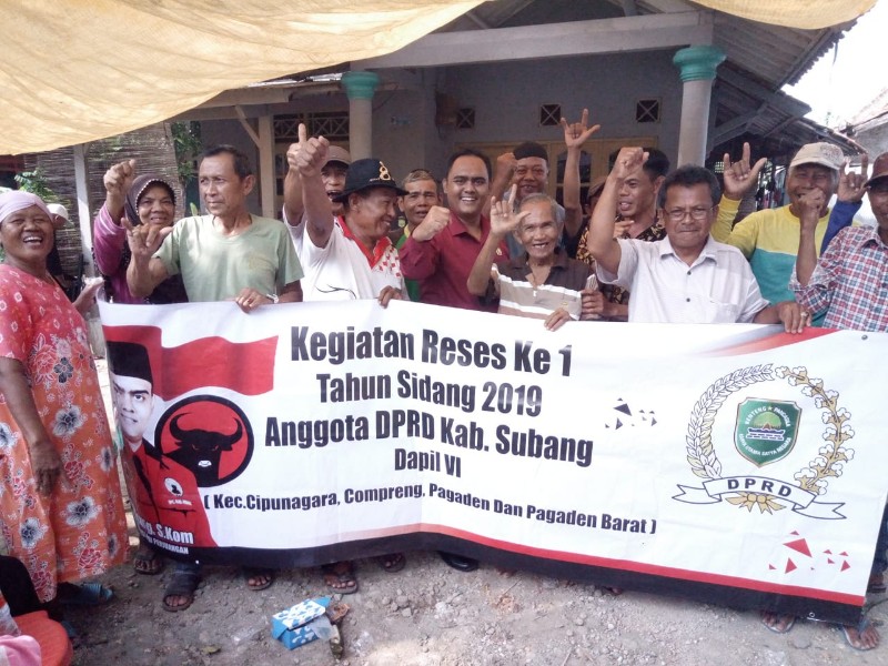 Anggota DPRD Subang Komisi IV Dang Agung Reses di 6 Titik  Dapil VI