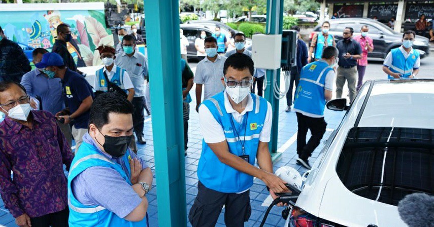 Waduh! Irit Menteri Badan Usaha Milik Negara  Erick Thohir, Pake mobil listrik ke Bali Habis Rp 200 Ribu
